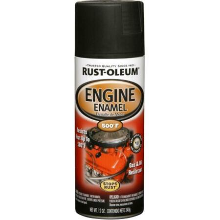 ZINSSER 12 Oz Semi Gloss Black Engine Enamel Spray Paint, 6PK 248936